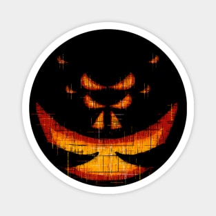 Halloween Pumpkin with Wandering Spider Eye Pattern Magnet